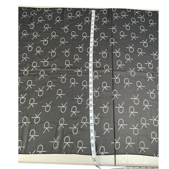 Calvin Klein Oversized Sheer Logo Scarf Gray White CK Print Wrap Oversized Lux - Picture 7 of 7